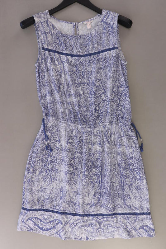 Esprit Midikleid Gr. 38 Ärmellos blau aus Viskose