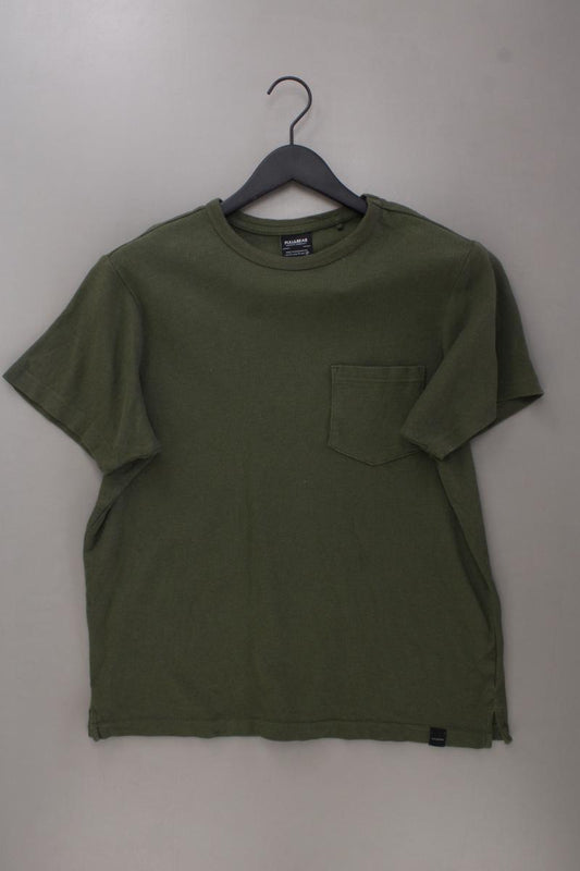 Pull&Bear T-Shirt für Herren Gr. M Kurzarm olivgrün