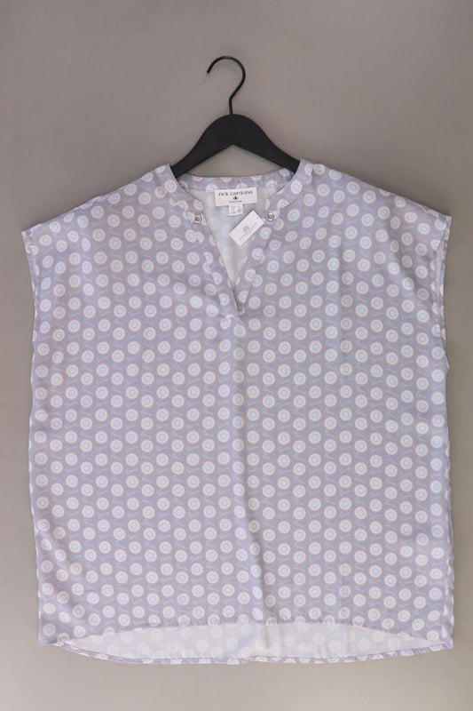 rick cardona Kurzarmbluse Gr. 46 grau aus Polyester