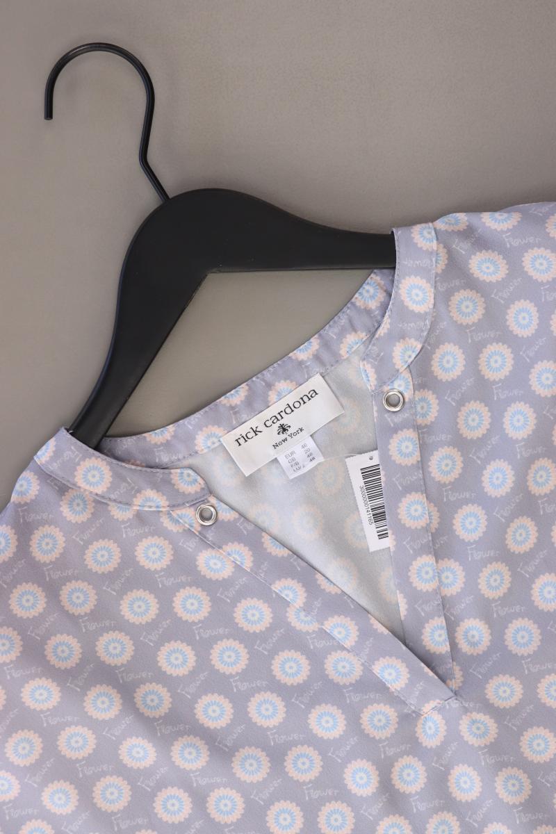 rick cardona Kurzarmbluse Gr. 46 grau aus Polyester