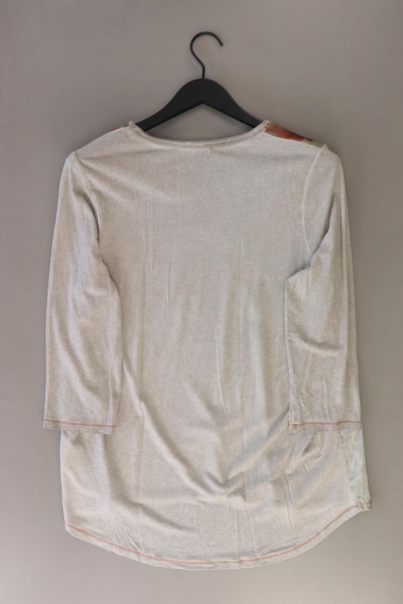 Bonita Printshirt Gr. XL mit Blumenmuster 3/4 Ärmel grau aus Viskose