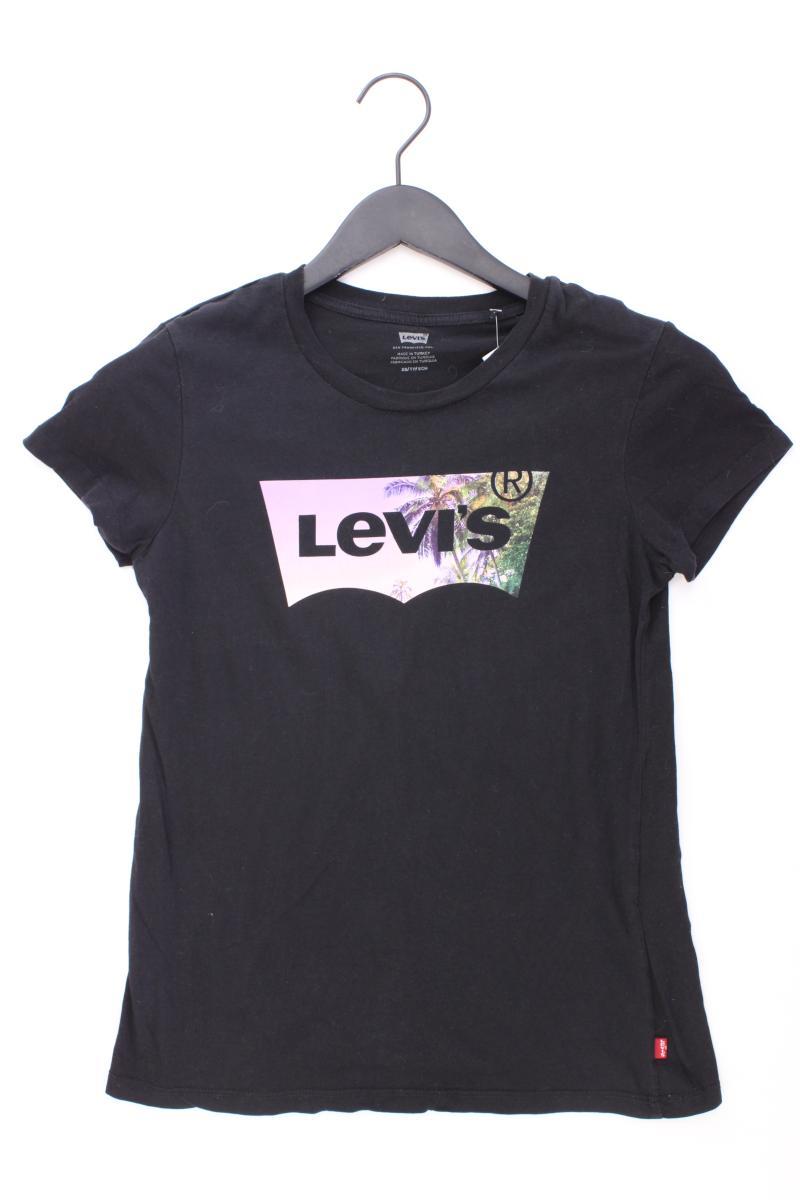 Levi's Printshirt Gr. XS Kurzarm schwarz aus Baumwolle