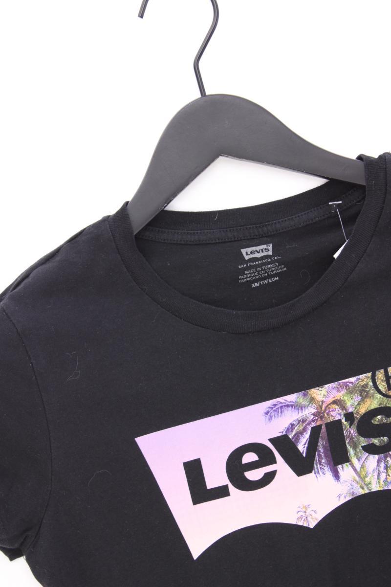 Levi's Printshirt Gr. XS Kurzarm schwarz aus Baumwolle