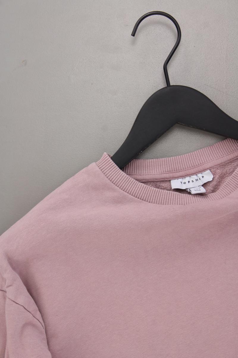 Topshop Langarmpullover Gr. 36/38 rosa aus Baumwolle