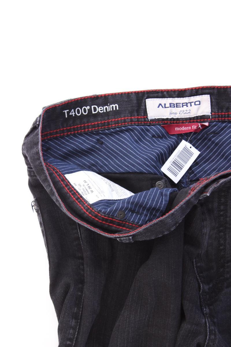 Alberto Straight Jeans für Herren Gr. W36/L34 grau aus Baumwolle