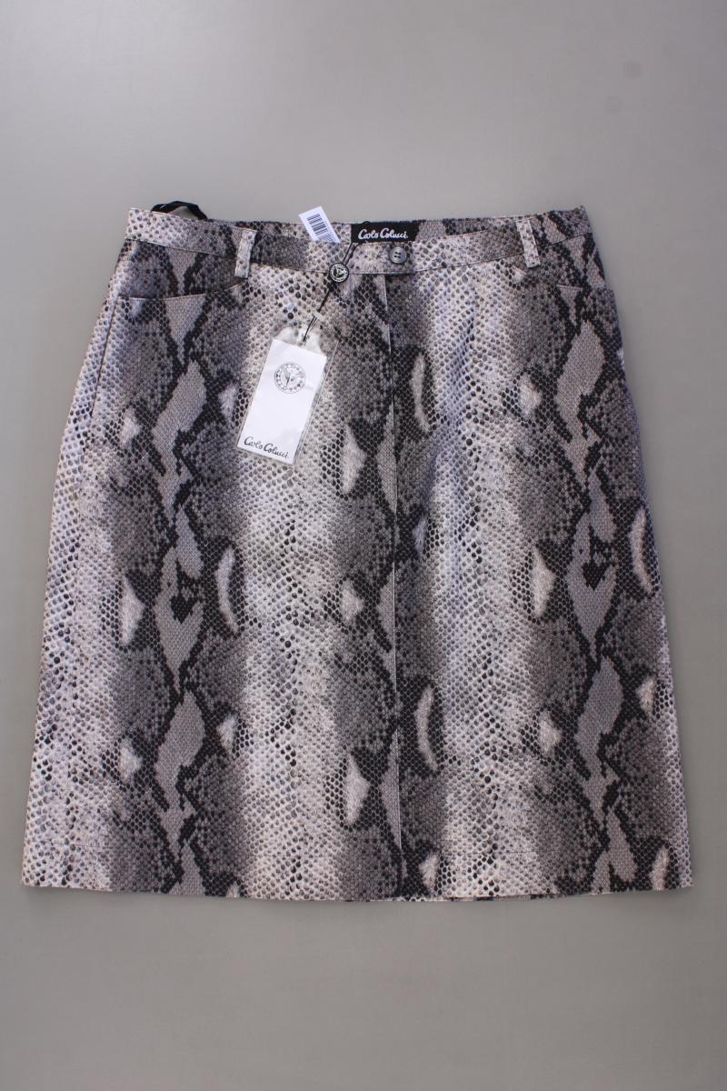 Carlo Colucci Rock Gr. 44 mit Tierdruck neu mit Etikett grau aus Baumwolle
