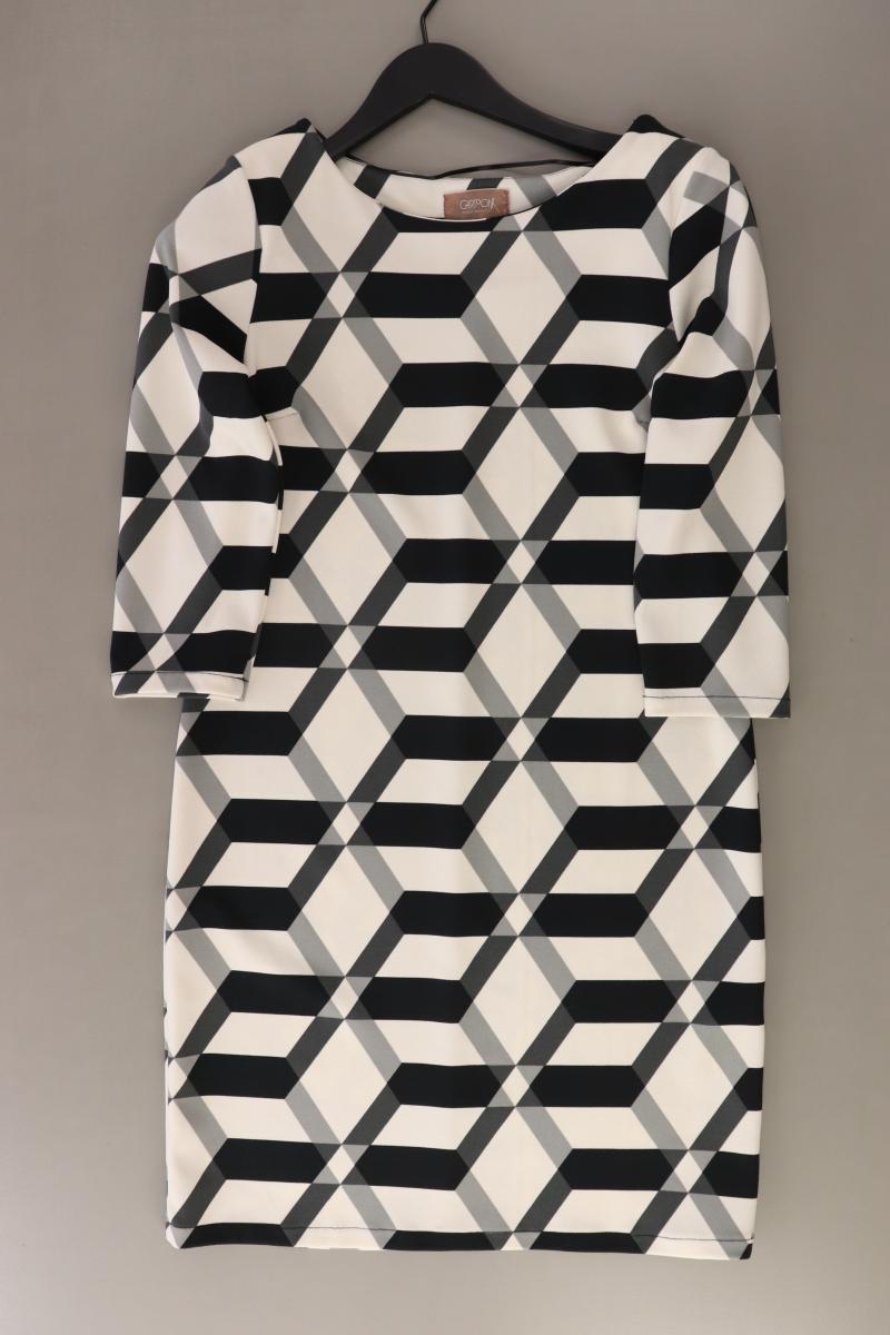 Cartoon Midikleid Gr. 36 geometrisches Muster 3/4 Ärmel creme aus Polyester
