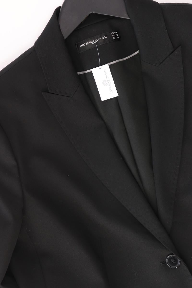 Hallhuber Regular Blazer Gr. 40 schwarz aus Polyester