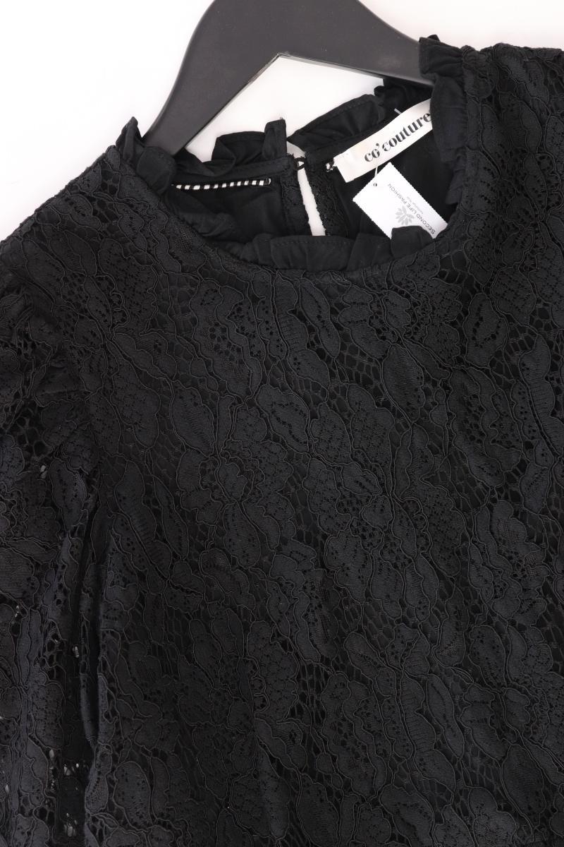 co'couture Spitzenbluse Gr. M Langarm schwarz aus Baumwolle