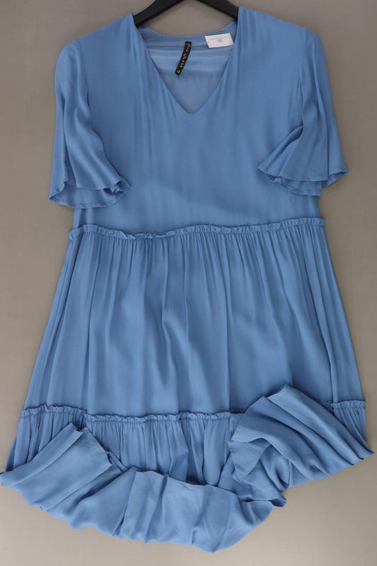 Manila Grace Kurzarmkleid Gr. IT 42 (S) blau aus Viskose
