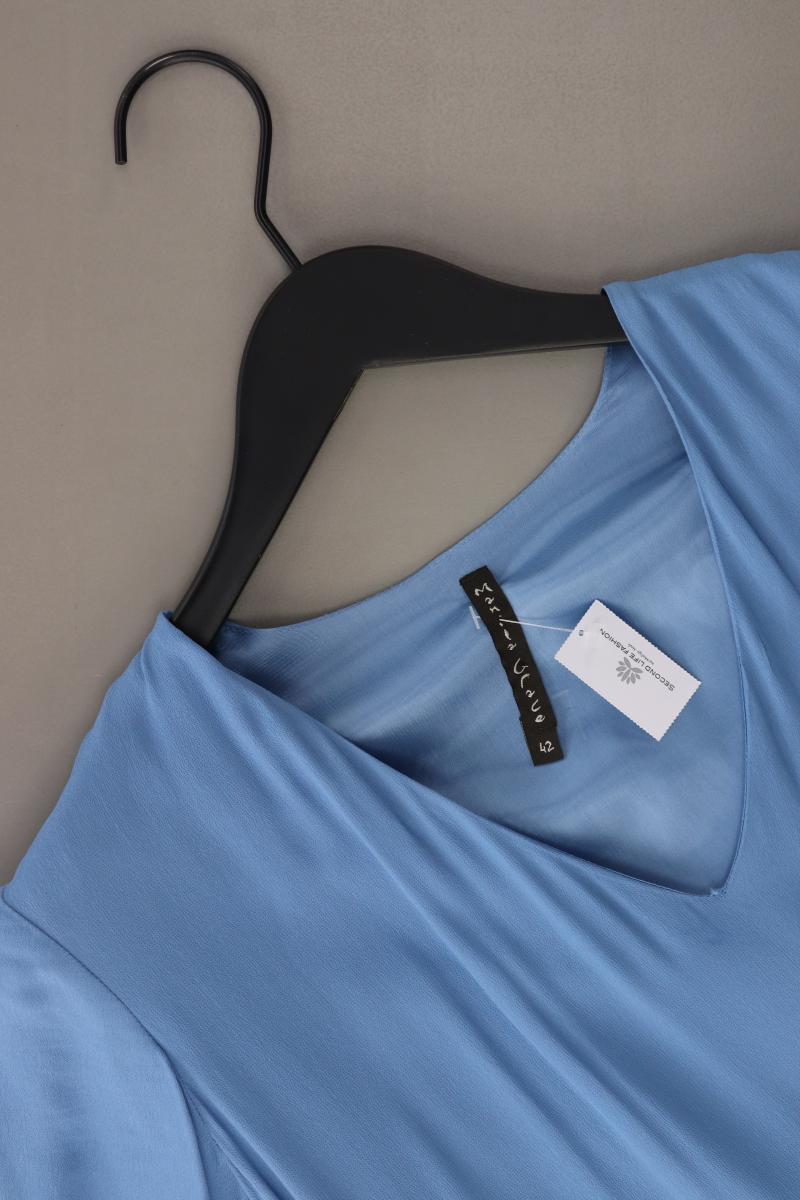 Manila Grace Kurzarmkleid Gr. IT 42 (S) blau aus Viskose