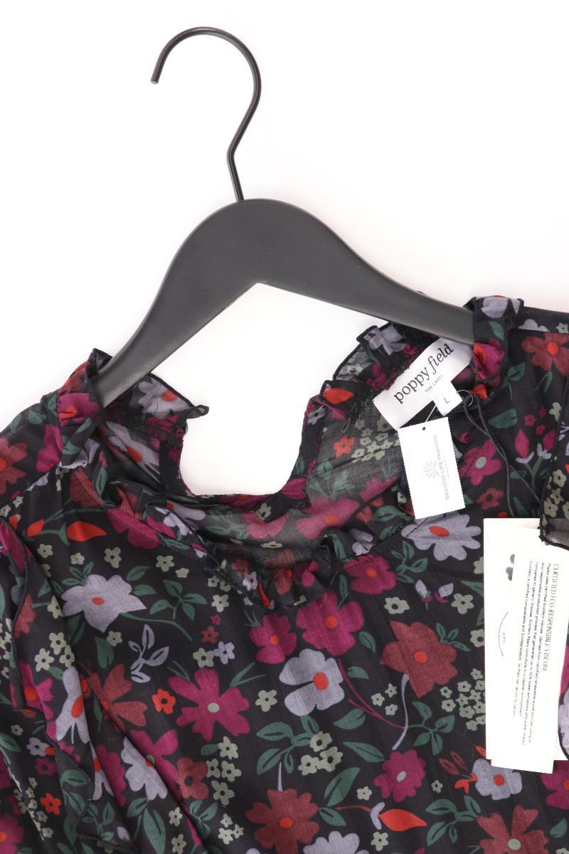 poppy field Bluse Jael Dalia Dark Gr. L mit Blumenmuster neu mit Etikett Langarm