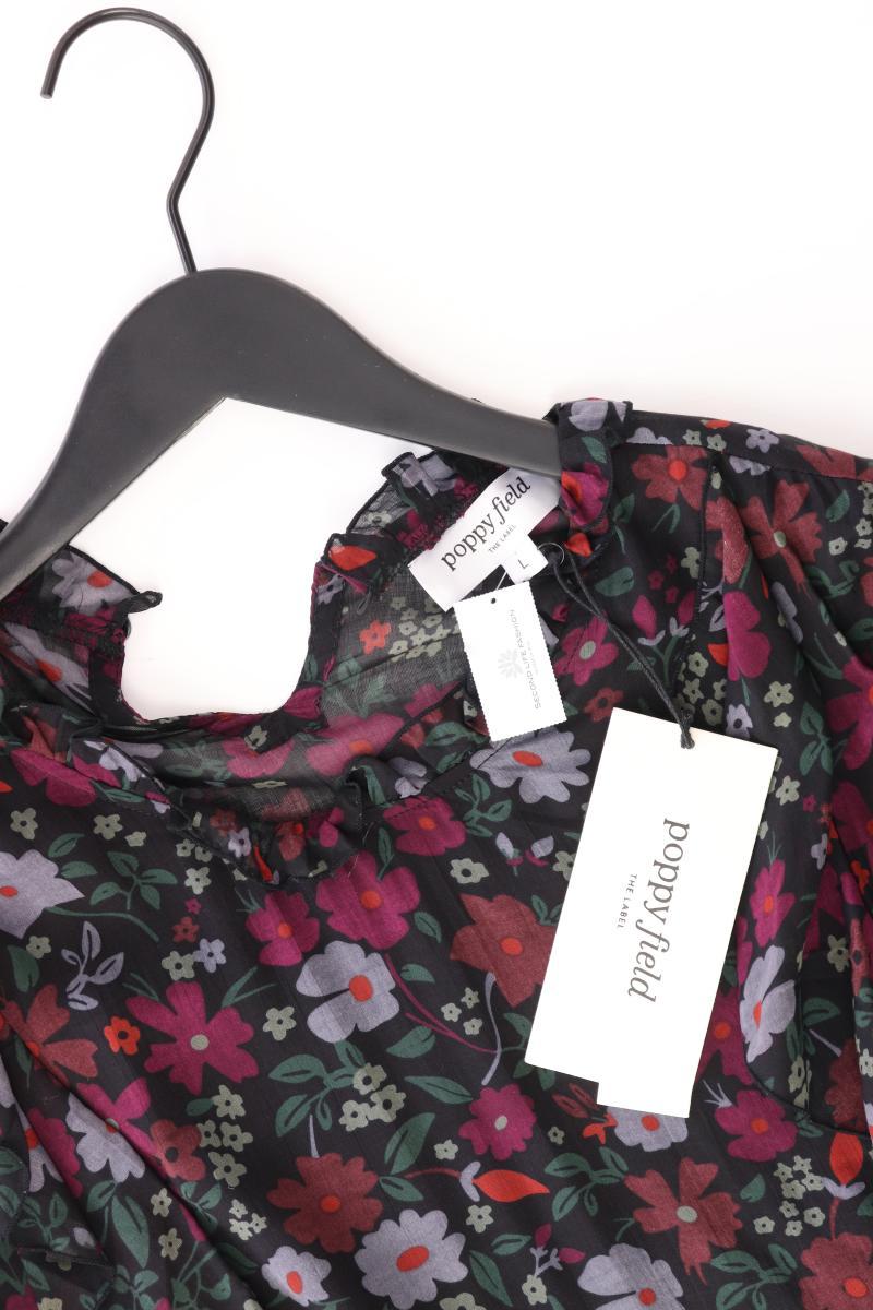 poppy field Bluse Jael Dalia Dark Gr. L mit Blumenmuster neu mit Etikett Langarm