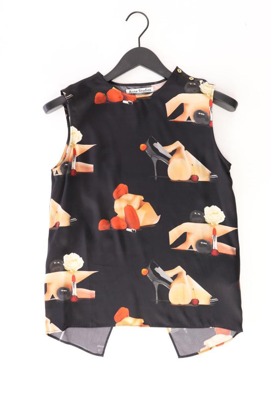Acne Studios Seidenbluse Gr. 34 Ärmellos schwarz