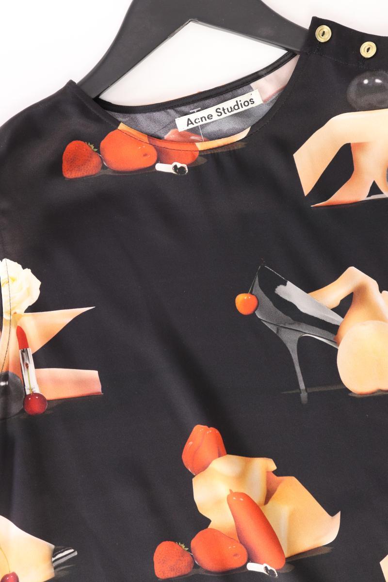 Acne Studios Seidenbluse Gr. 34 Ärmellos schwarz