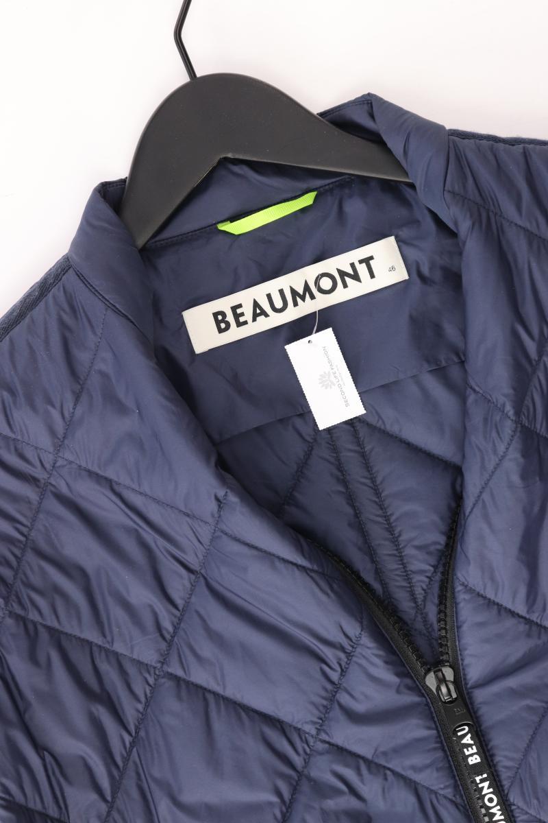 Beaumont Lange Jacke Gr. 46 neuwertig blau aus Polyester