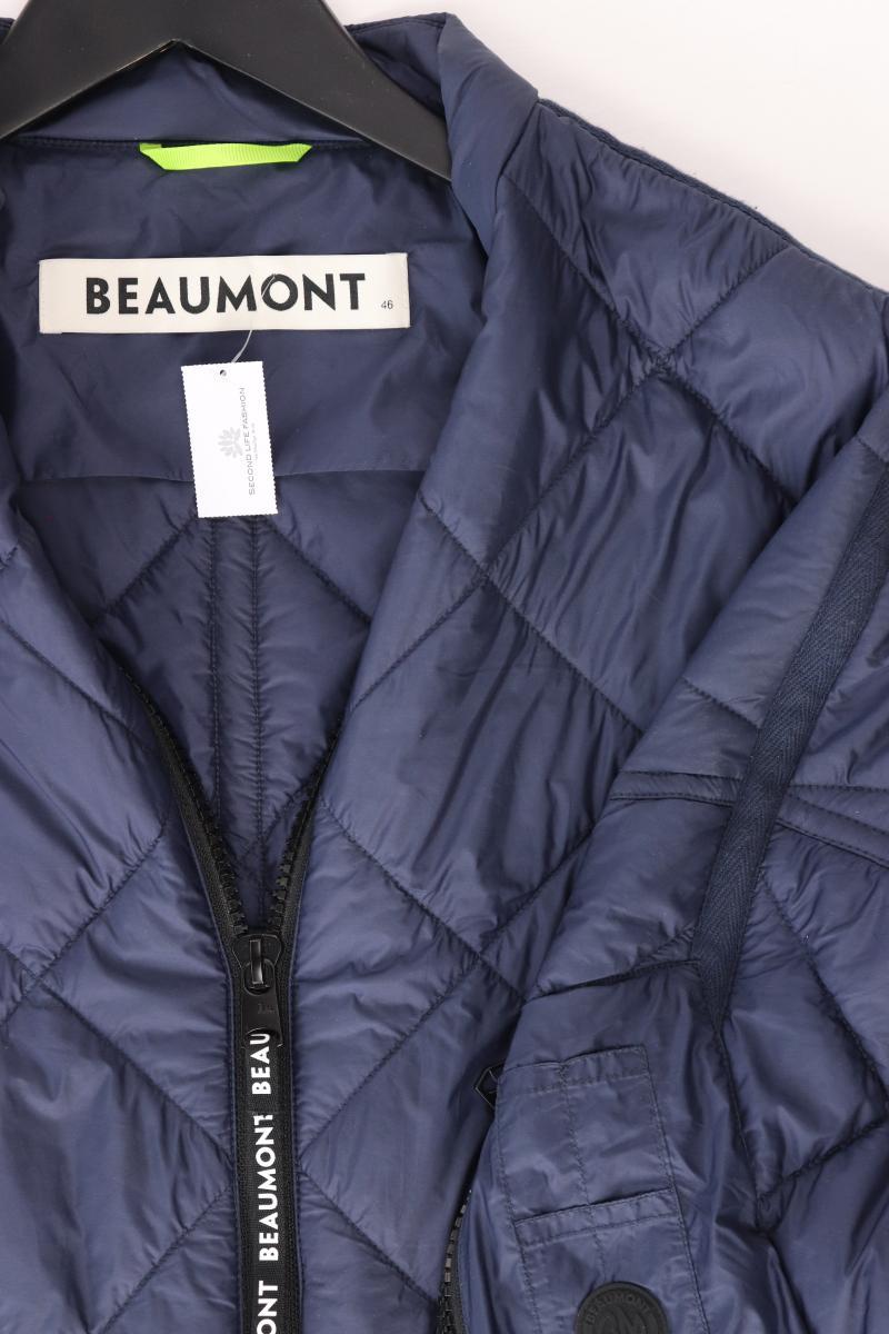 Beaumont Lange Jacke Gr. 46 neuwertig blau aus Polyester