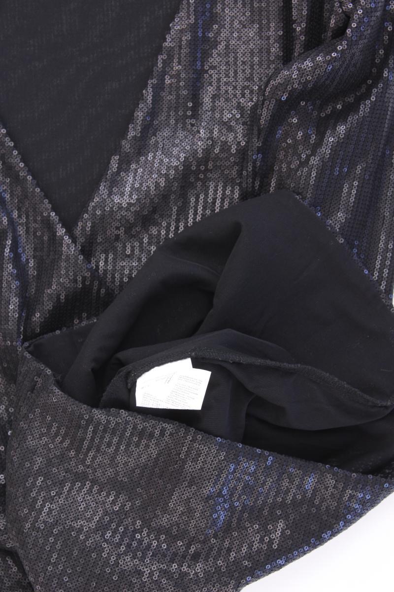 Guess Abendkleid Gr. L 3/4 Ärmel mit Pailletten schwarz aus Nylon