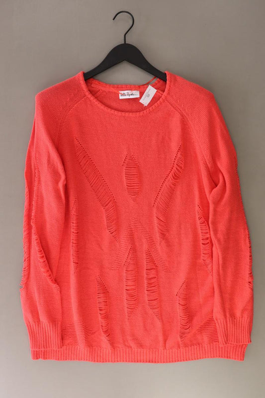 Ulla Popken Grobstrickpullover Gr. 46/48 orange aus Polyester