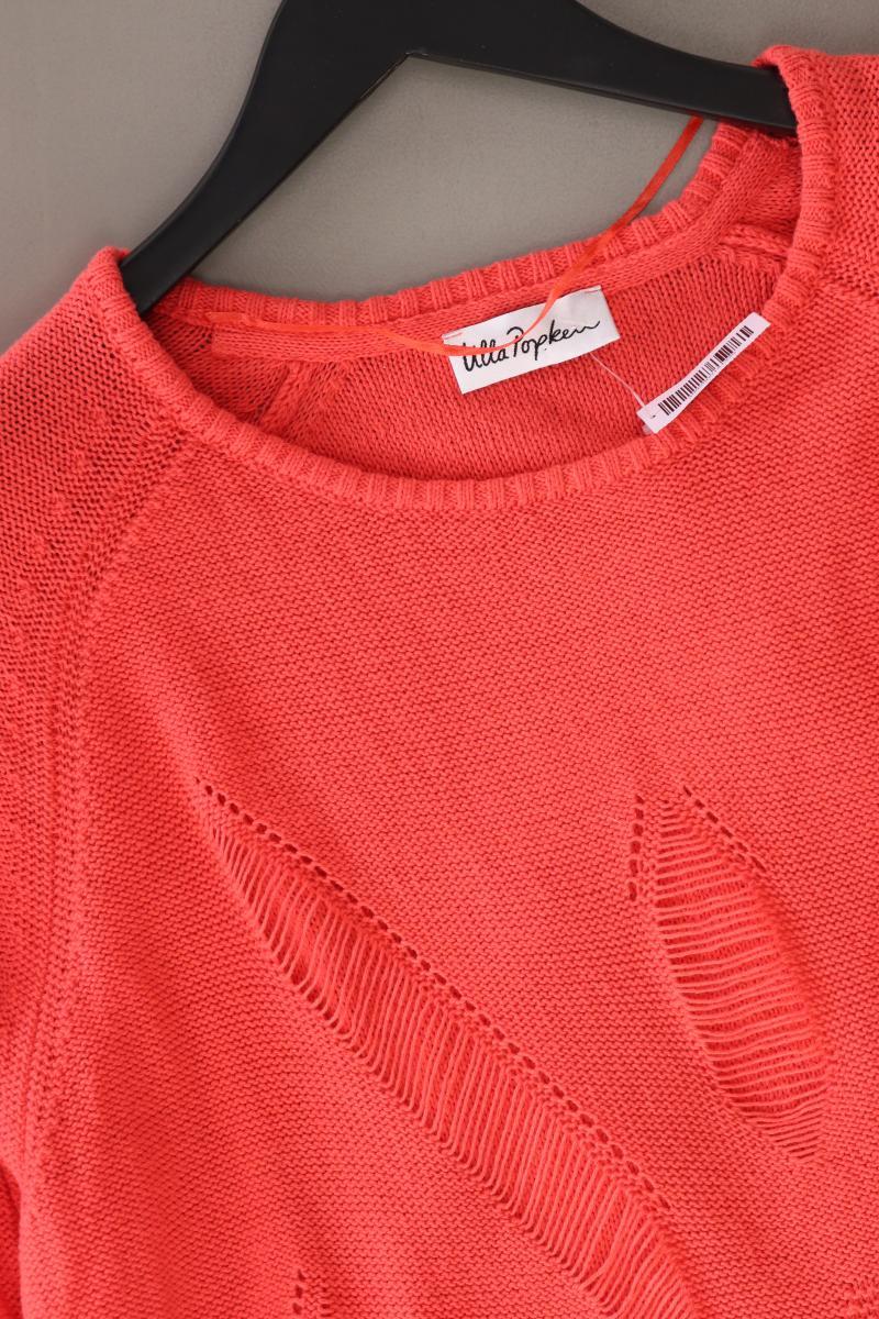 Ulla Popken Grobstrickpullover Gr. 46/48 orange aus Polyester