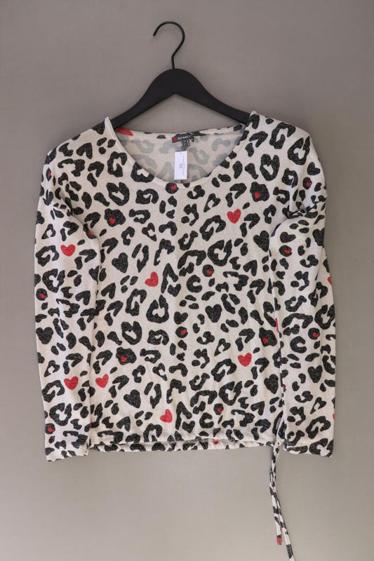 Street One Langarmpullover Gr. 36 mit Tierdruck creme aus Viskose