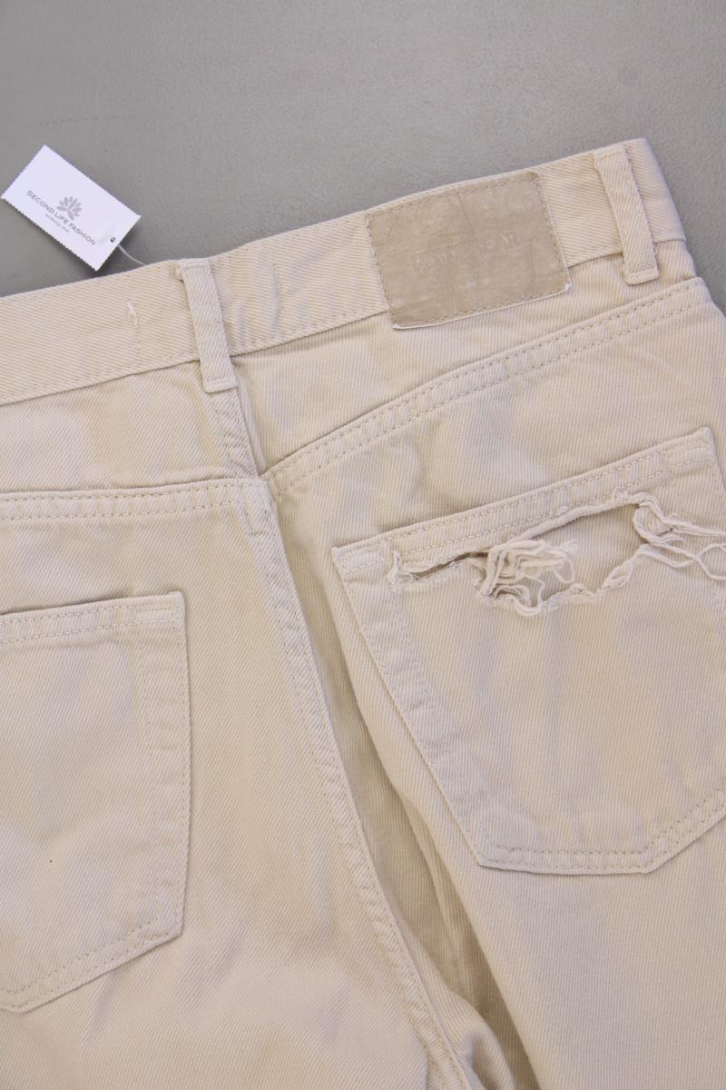 Pull&Bear Wide Leg Jeans Gr. 36 creme aus Baumwolle