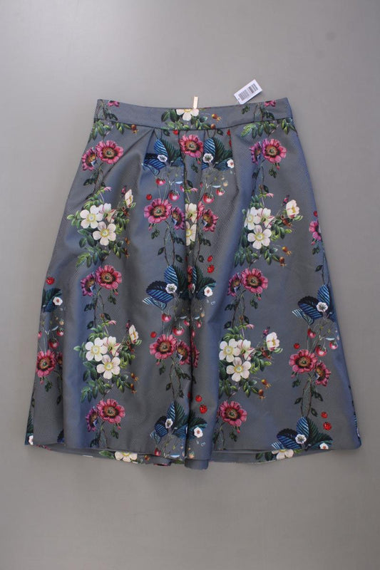 Ted Baker Midirock Gr. 36 mit Blumenmuster mehrfarbig aus Polyester