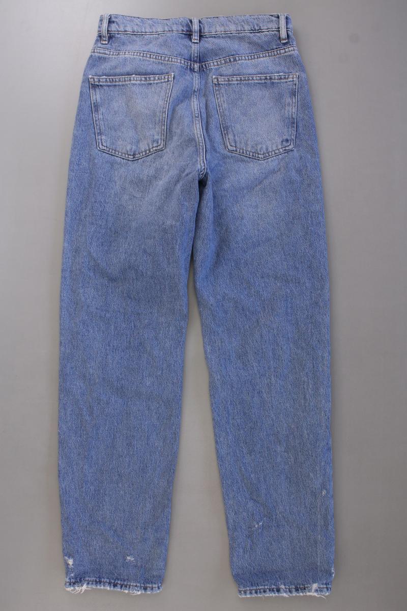 Zara Straight Jeans Gr. 36 blau aus Baumwolle