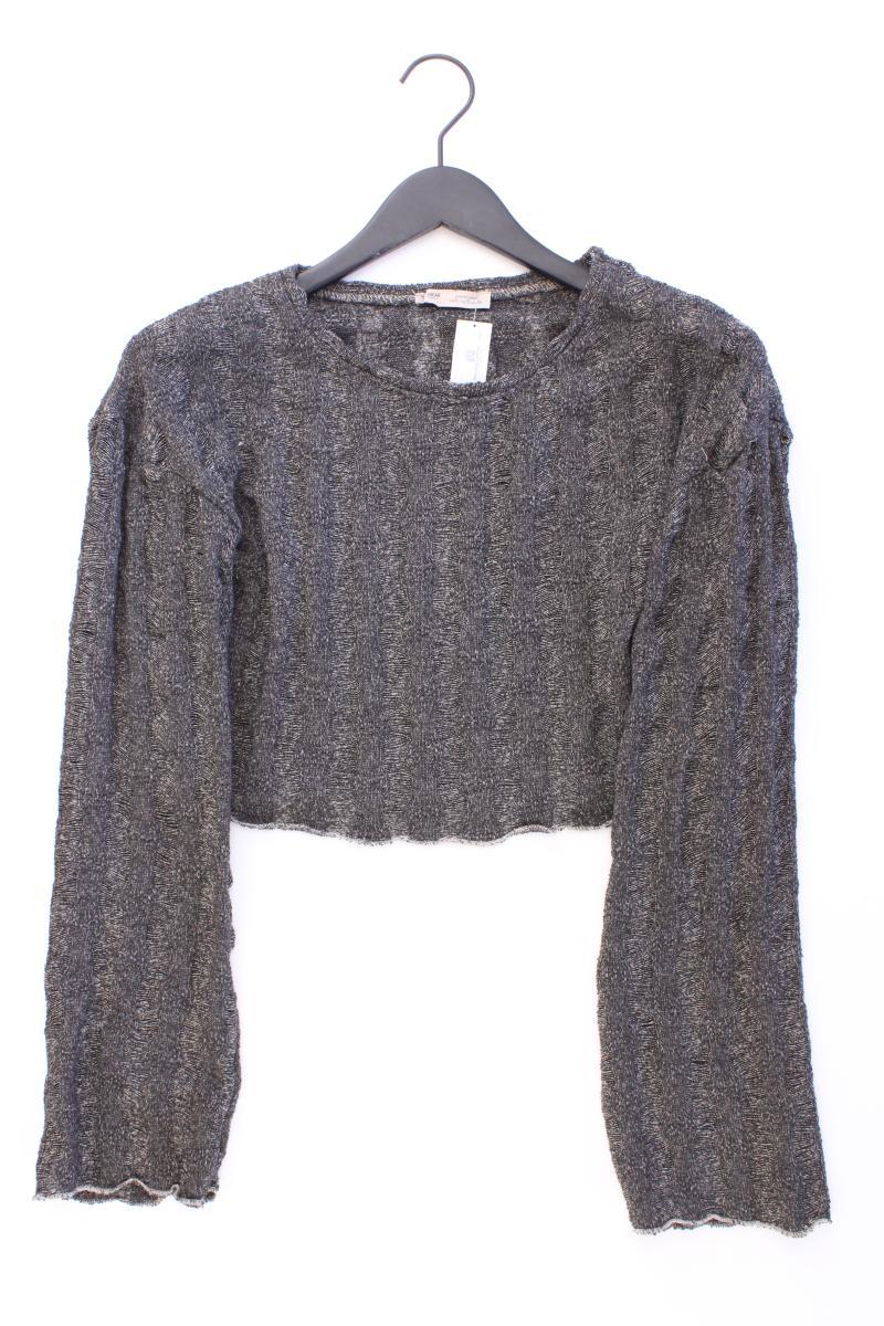 Pull&Bear Langarmpullover Gr. S grau