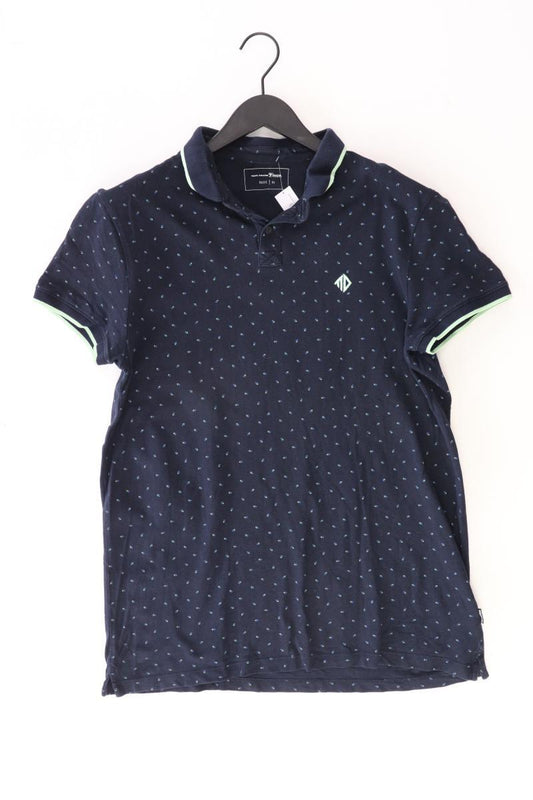 Tom Tailor (Denim) Poloshirt für Herren Gr. XL Kurzarm blau aus Baumwolle