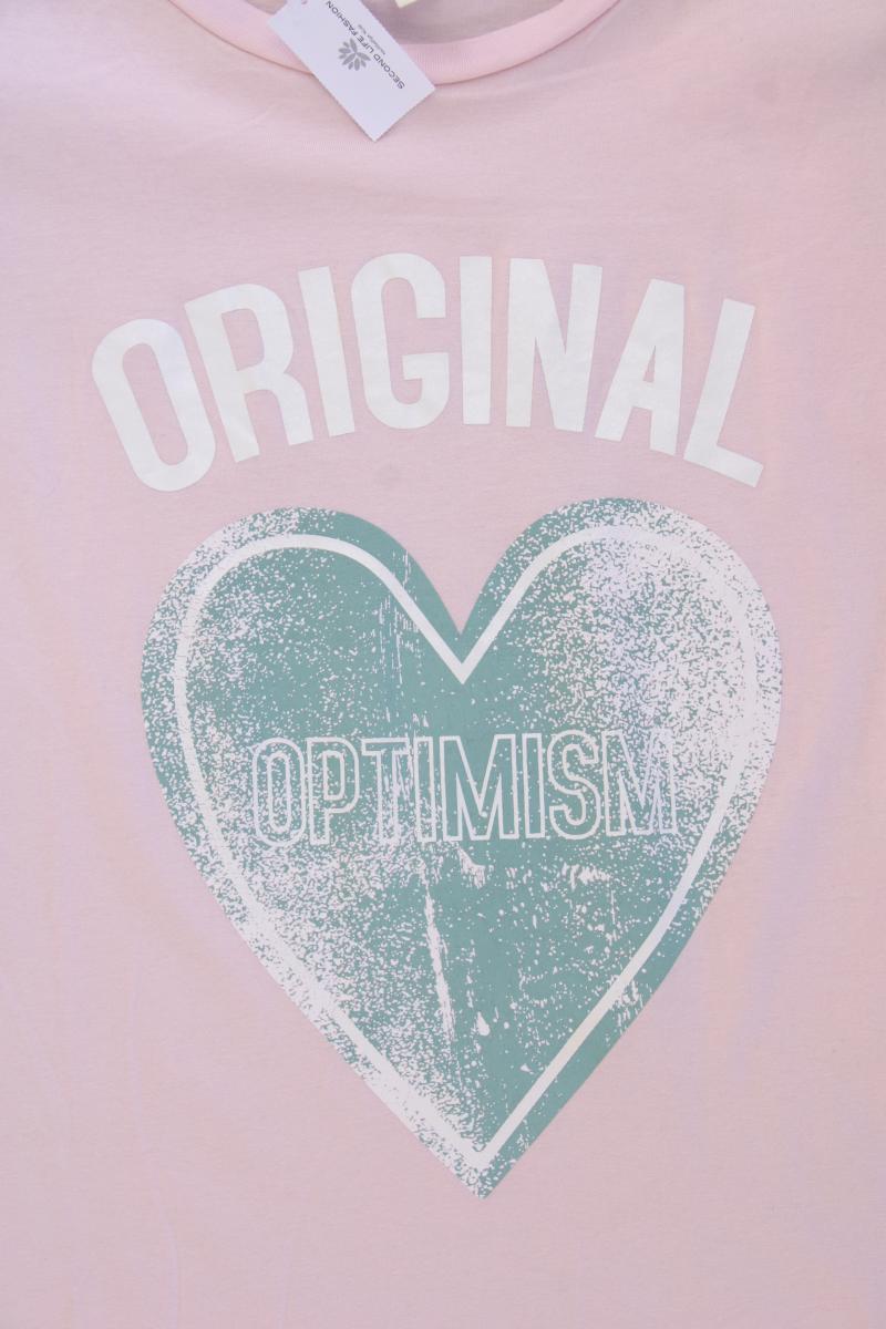 QS by s.Oliver Printshirt Gr. M Kurzarm rosa