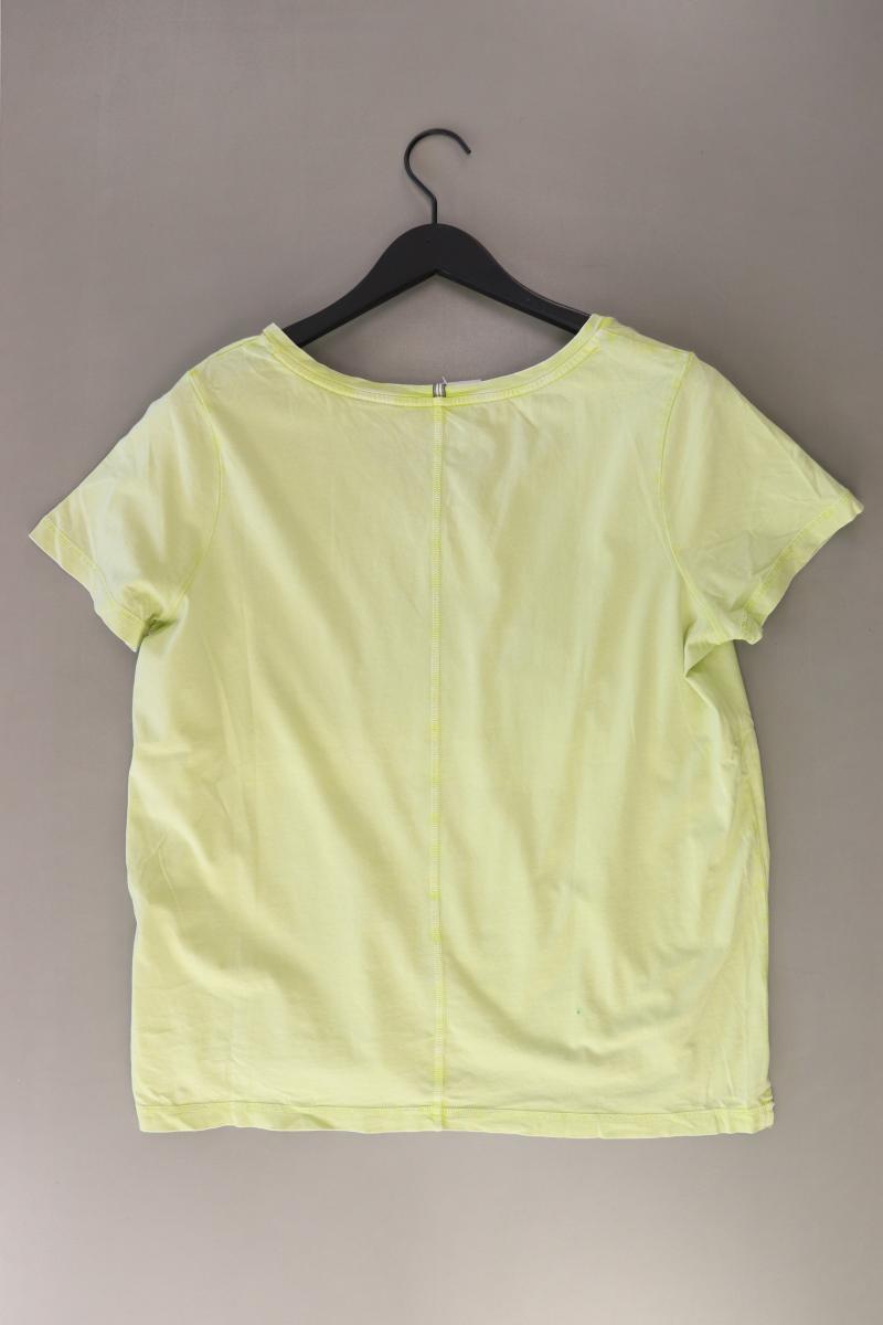 camel active Shirt mit V-Ausschnitt Gr. L Kurzarm gelb aus Baumwolle