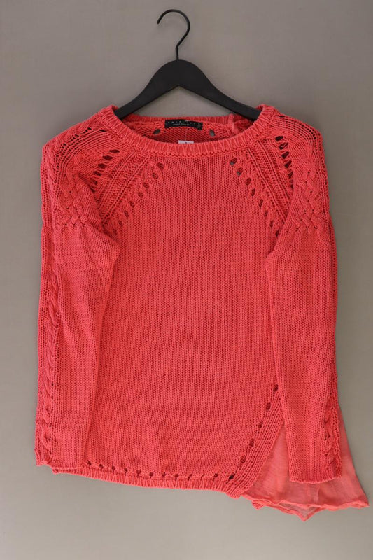 Twin Set Grobstrickpullover Gr. M rot aus Baumwolle