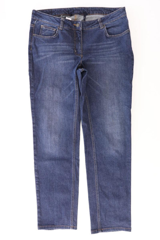 Madeleine Straight Jeans Gr. 42 blau aus Baumwolle