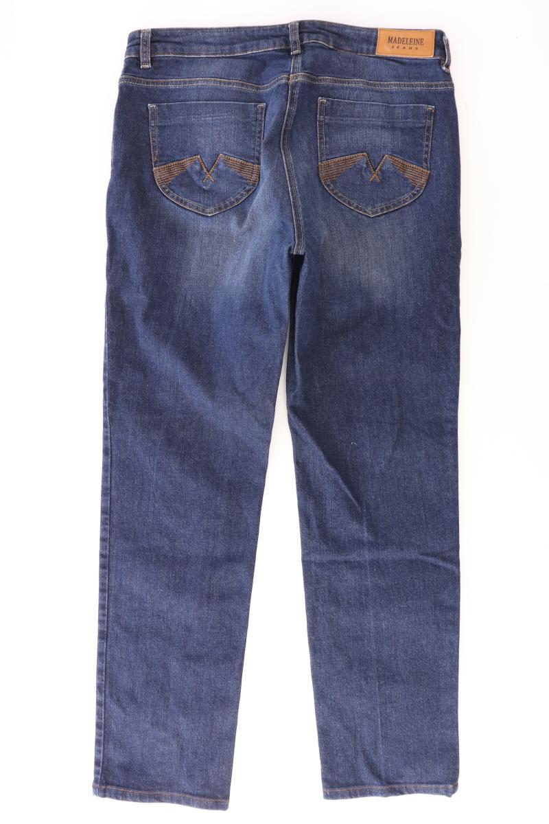 Madeleine Straight Jeans Gr. 42 blau aus Baumwolle