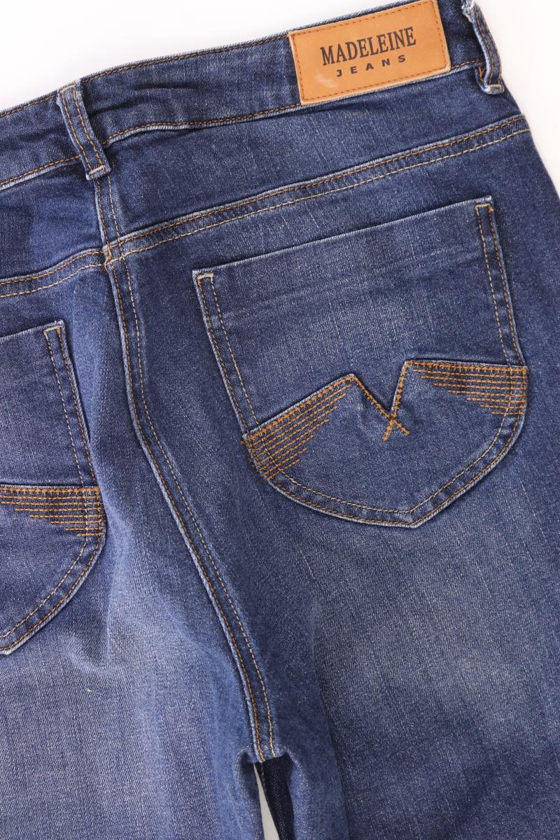 Madeleine Straight Jeans Gr. 42 blau aus Baumwolle