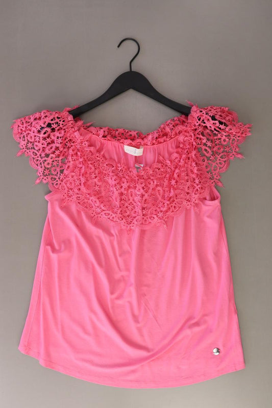 Pfeffinger Kurzarmbluse Gr. 46 pink aus Viskose