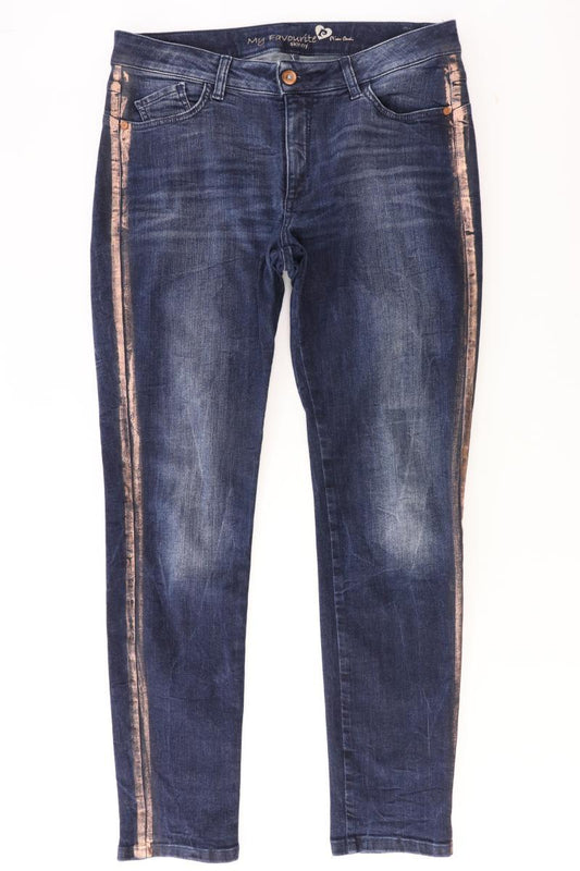 Pierre Cardin Straight Jeans Gr. Kurzgröße 42 blau aus Baumwolle