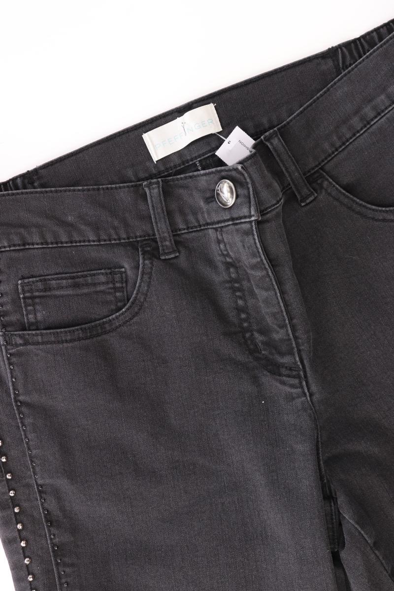 Pfeffinger Straight Jeans Gr. Kurzgröße 21 schwarz aus Baumwolle