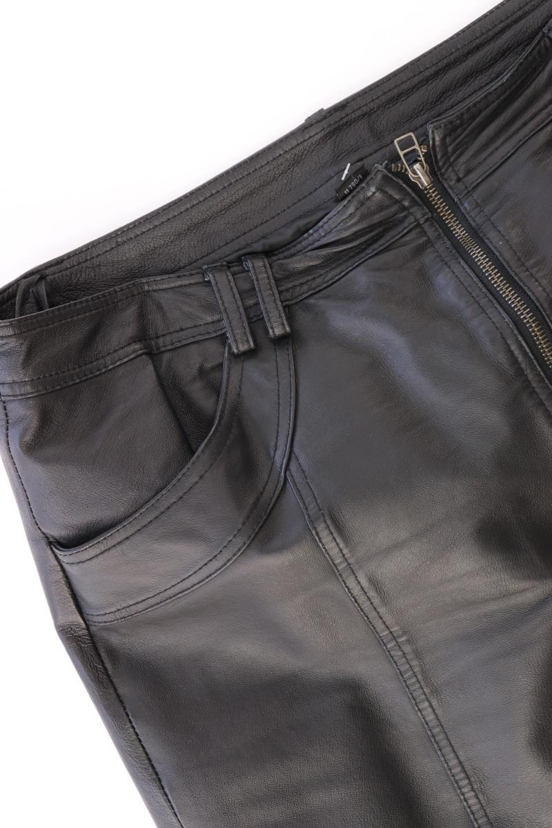 Echtlederrock Gr. Kurzgröße 22 schwarz