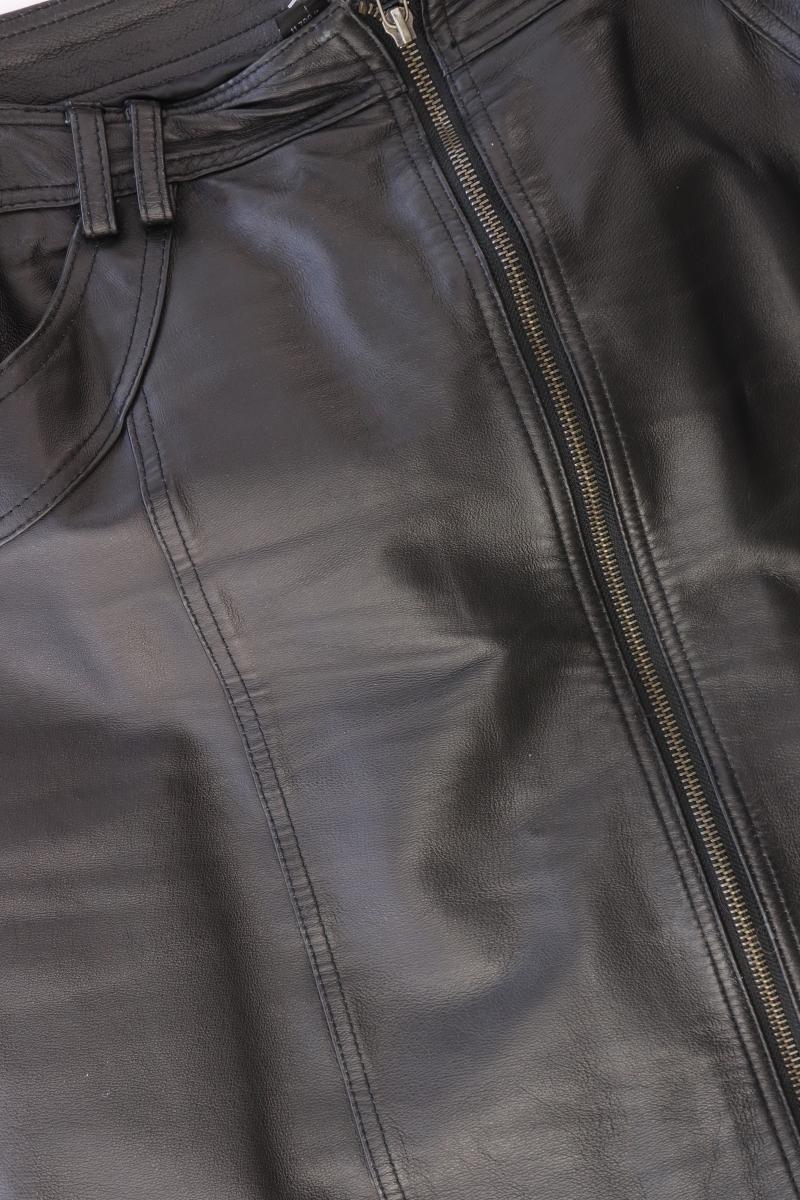 Echtlederrock Gr. Kurzgröße 22 schwarz