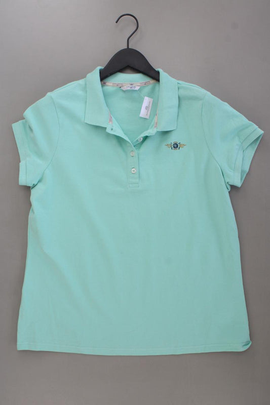 Tom Tailor Poloshirt Gr. 46 neuwertig Kurzarm türkis aus Baumwolle