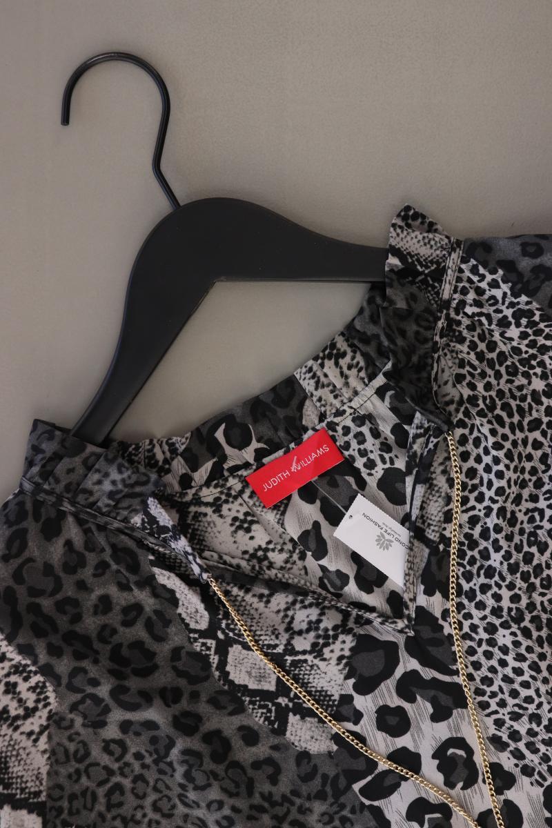 Judith Williams Regular Bluse Gr. 46 mit Tierdruck 3/4 Ärmel grau aus Polyester