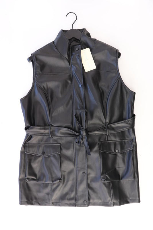 Pfeffinger Regular Weste Gr. 46 neu mit Etikett schwarz aus Kunstleder