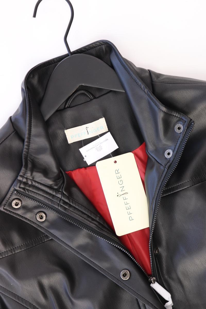 Pfeffinger Regular Weste Gr. 46 neu mit Etikett schwarz aus Kunstleder