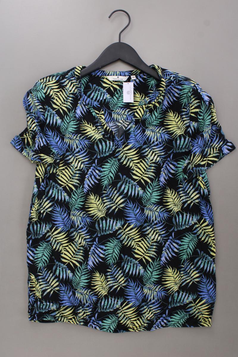 Tom Tailor Kurzarmbluse Gr. 40 mehrfarbig