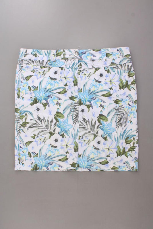 Marco Pecci Rock Gr. 44 mit Blumenmuster türkis aus Baumwolle