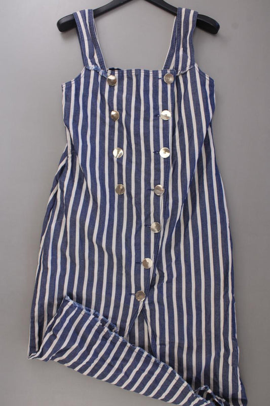 UTERQUE Trägerkleid Gr. M gestreift blau aus Baumwolle