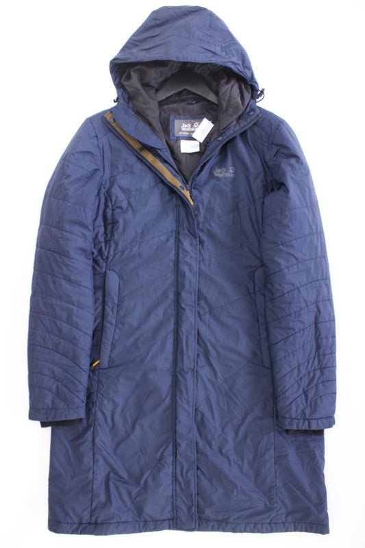 Jack Wolfskin Kapuzenmantel Gr. L blau aus Polyester
