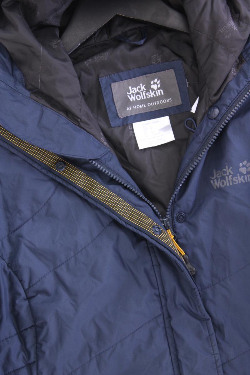 Jack Wolfskin Kapuzenmantel Gr. L blau aus Polyester